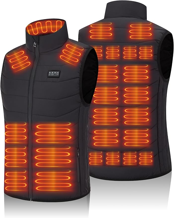 Heated Vest Windproof Lightweight Polyester