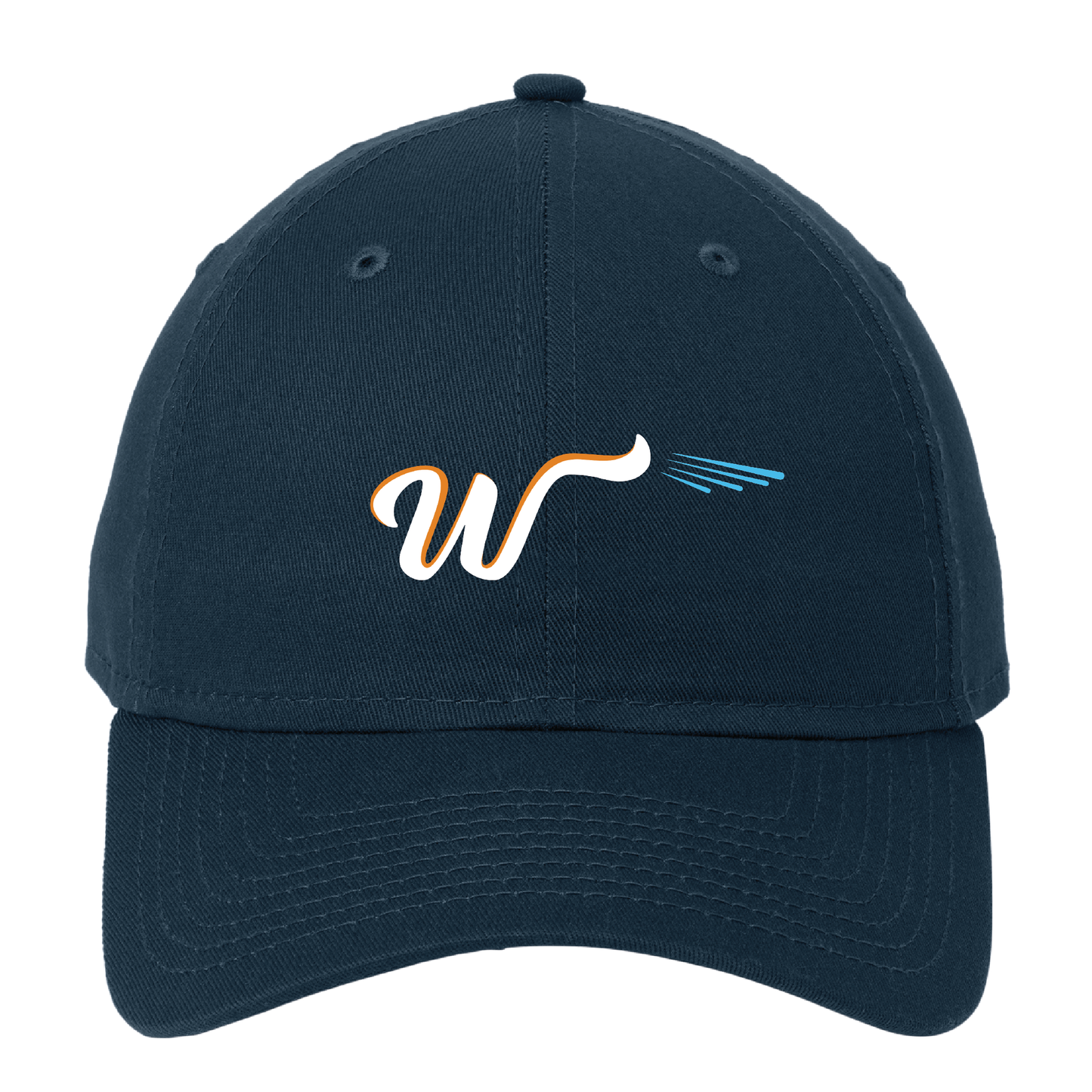 NE201 New Era® Adjustable Unstructured Cap (Deep Navy) Embroidery