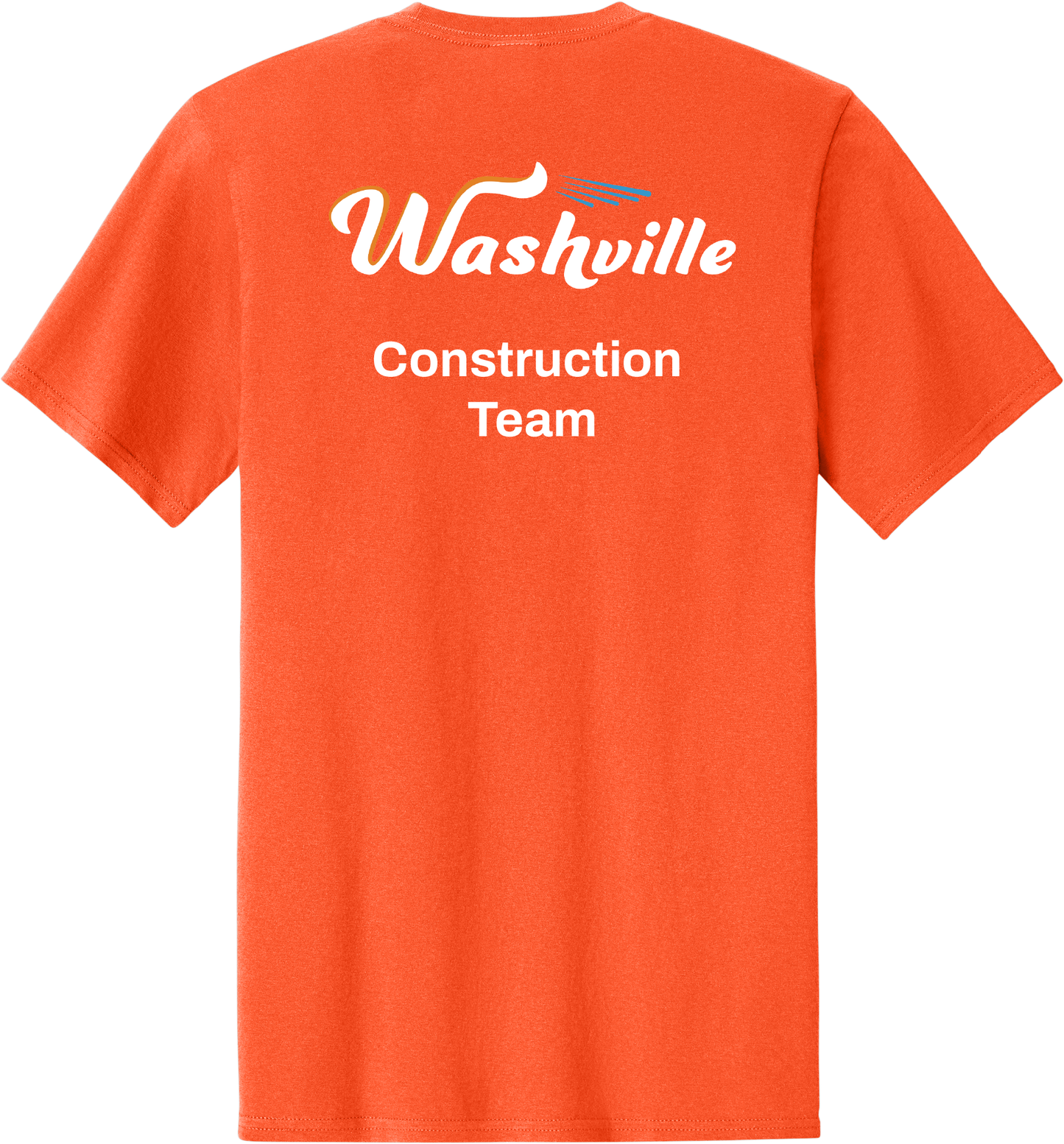 PC43 Port & Co™ Easy Cotton Tee True Orange Construction Tee DTF