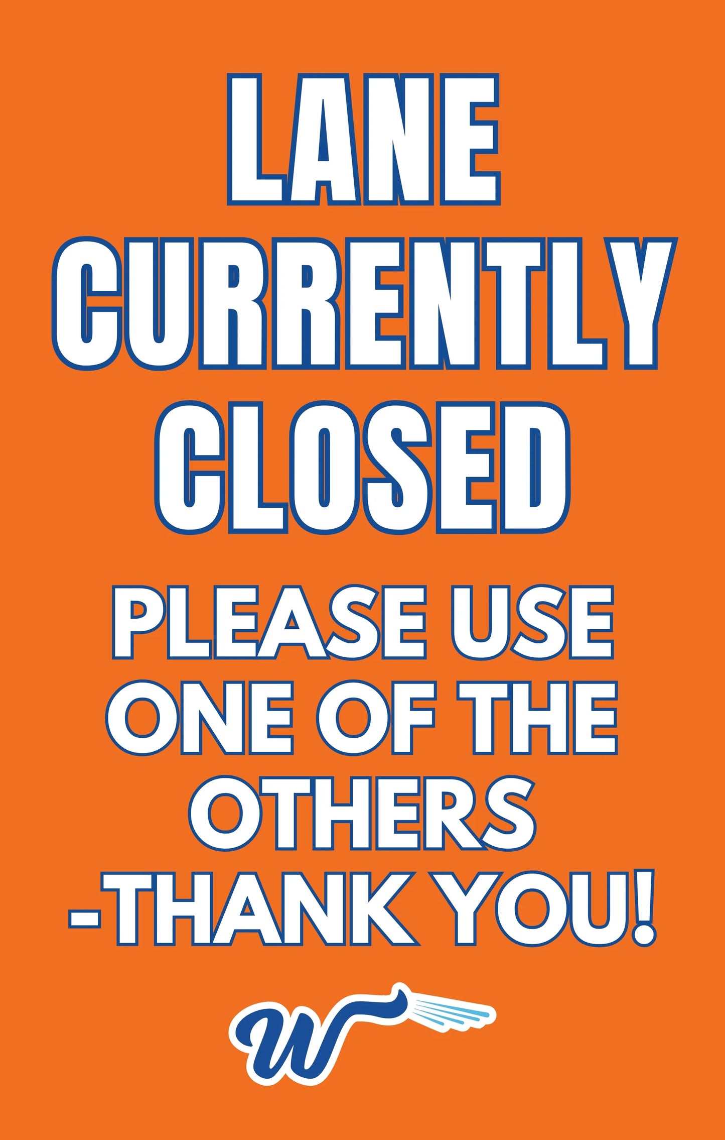 Windsign Insert - Lane Closed