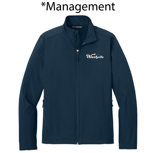 J317 Port Authority® Core Soft Shell Jacket EMB (Navy)