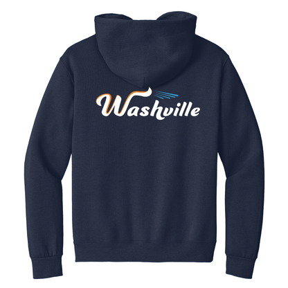 4997M Jerzees® Super Sweats® NuBlend® - Pullover Hooded Sweatshirt (J Navy) DTF