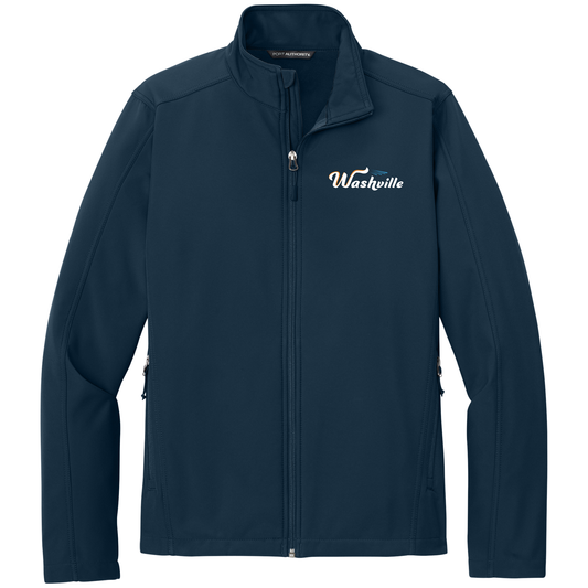 J317 Port Authority® Core Soft Shell Jacket EMB (Navy)