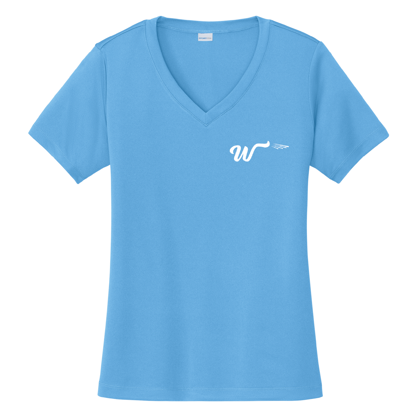 LST353  Sport-Tek® Women's PosiCharge® Competitor™ V-Neck Tee (Carolina Blue) DTF