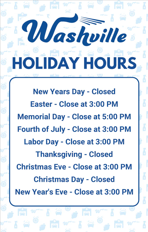 Windmaster Insert - Closed Holidays Hours 2