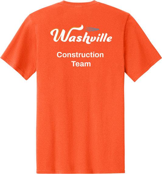 PC43 Port & Co™ Easy Cotton Tee True Orange Construction Tee DTF