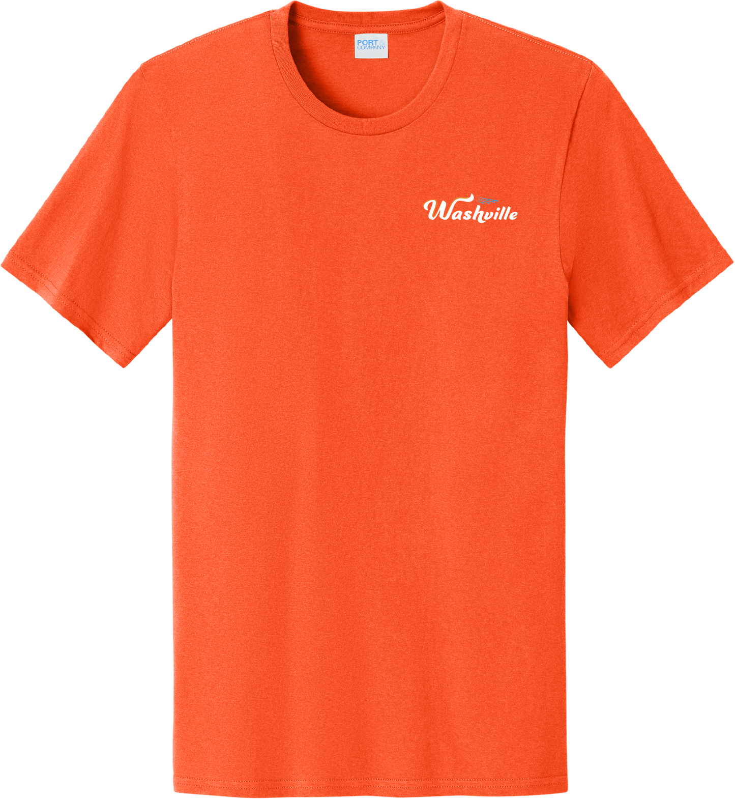 PC43 Port & Co™ Easy Cotton Tee True Orange Construction Tee DTF