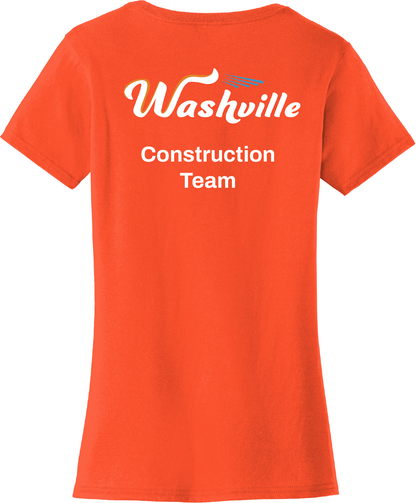 LPC450 Port & Co® Women's Fan Favorite® Tee Orange Construction Tee DTF