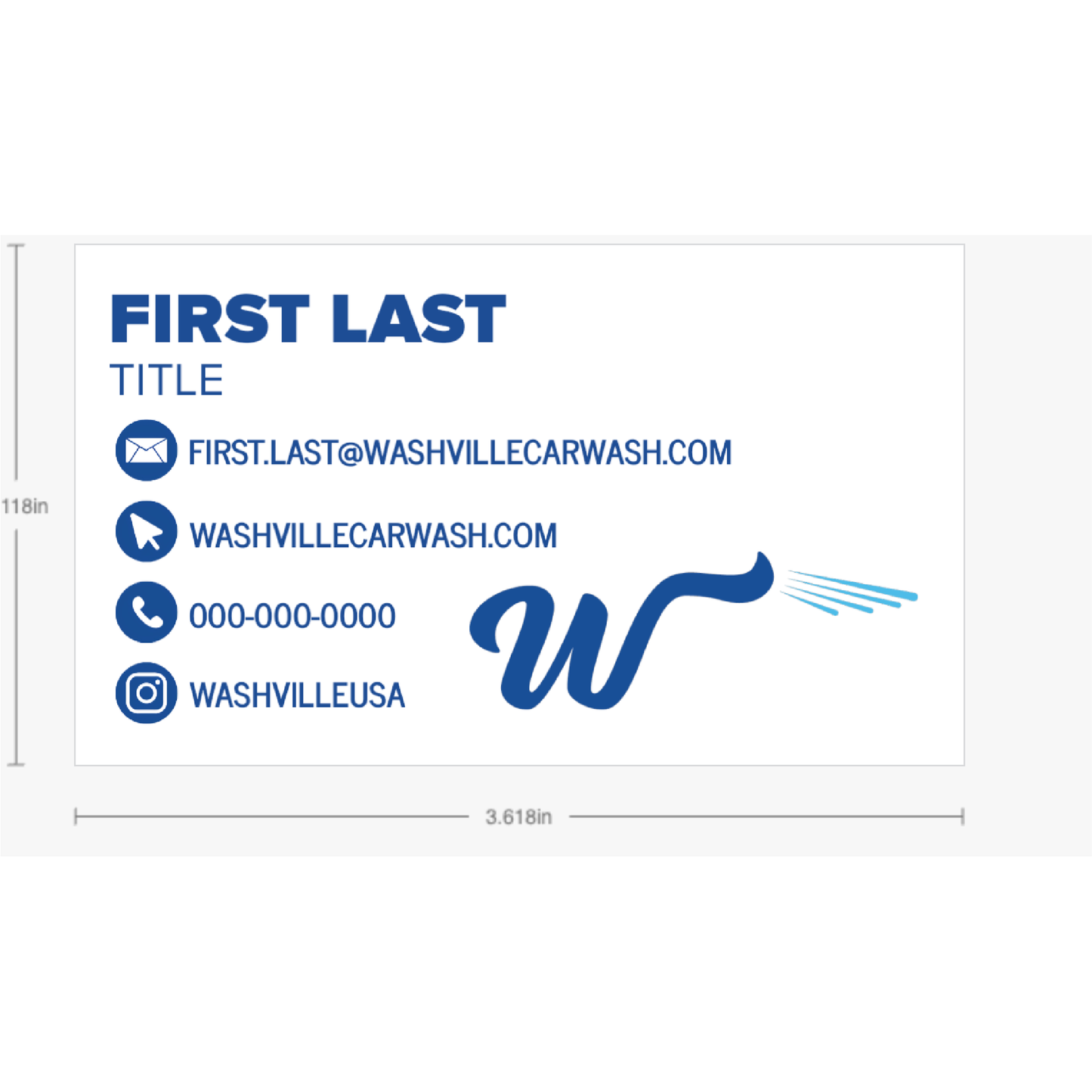 Navy and White Business Cards